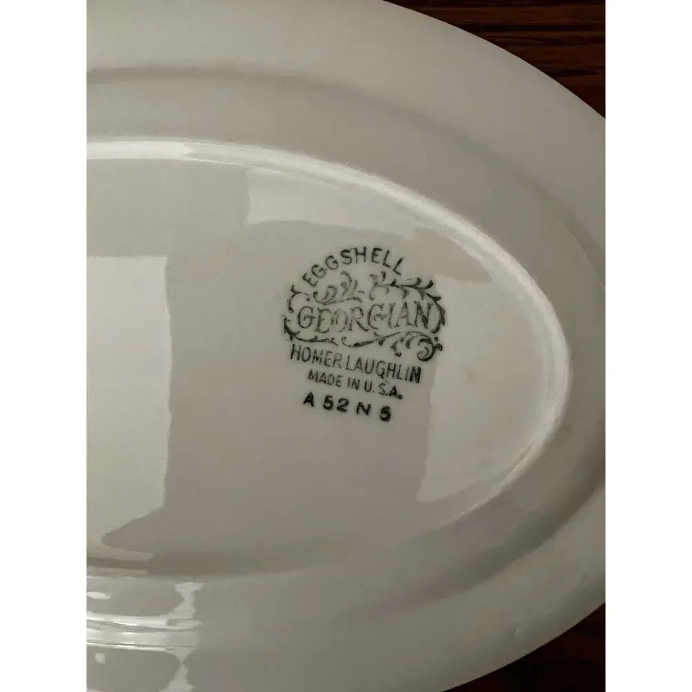 Vintage 1952 Homer Laughlin Eggshell Georgian 